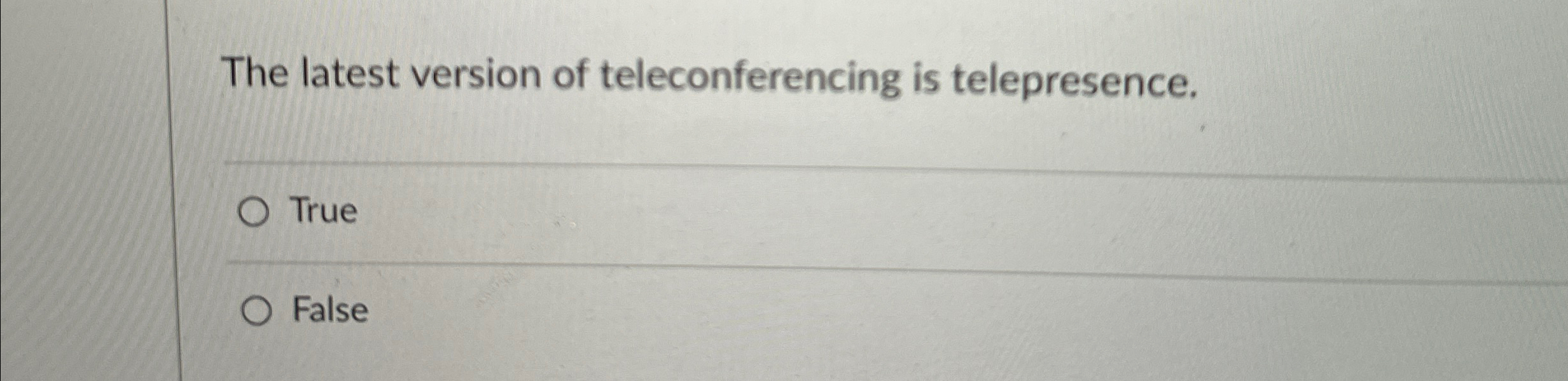 The latest version of teleconferencing is
