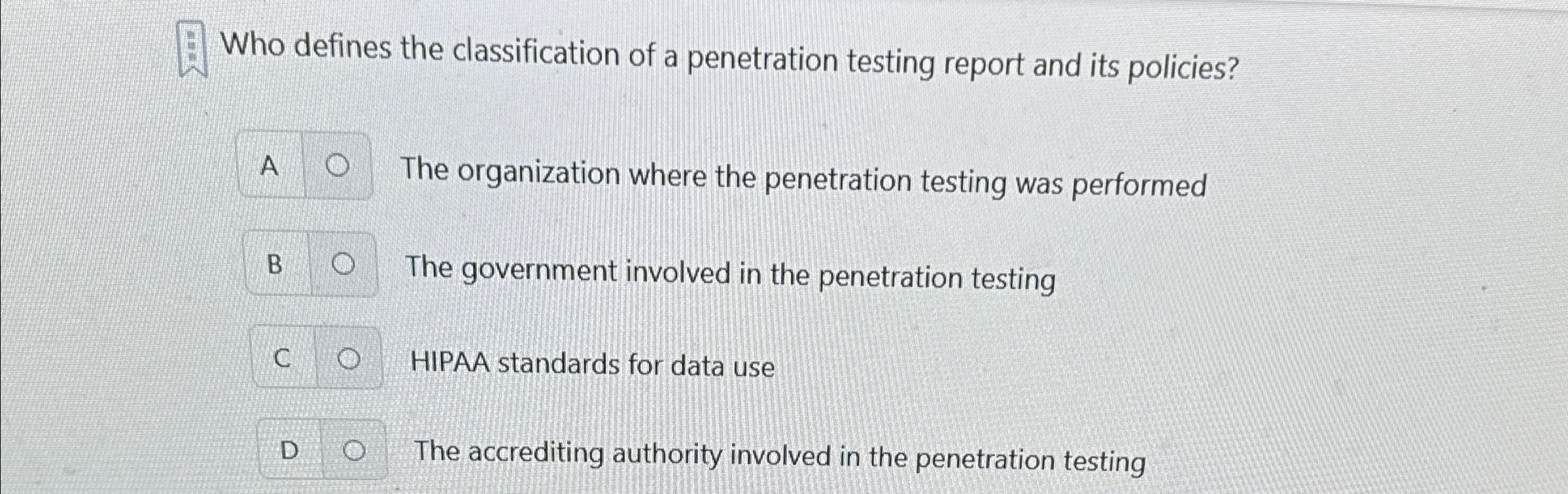 Who defines the classification of a penetration