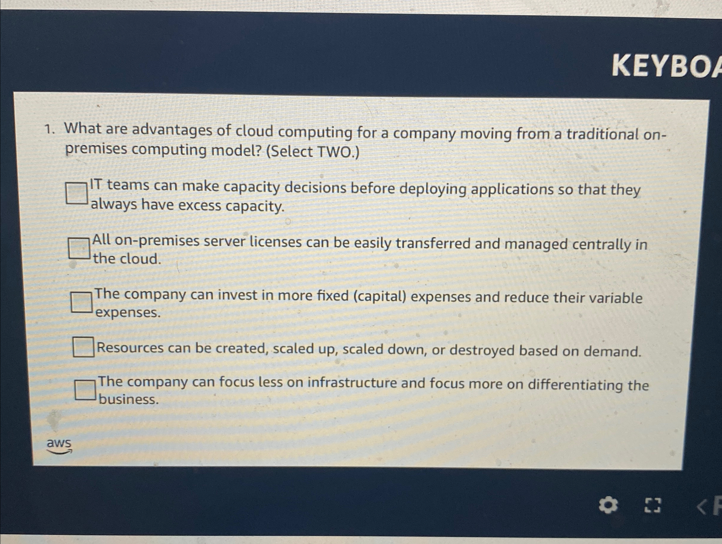 KEYBO What are advantages of cloud computing for