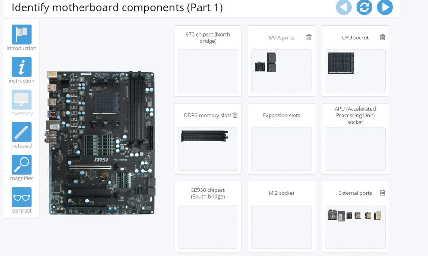 Help me name the parts accordingly: