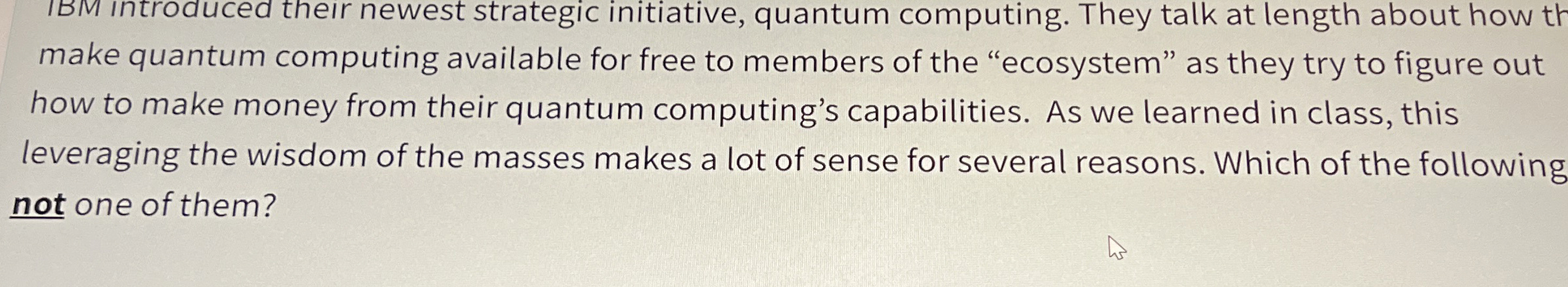 IBM introduced their newest strategic initiative,