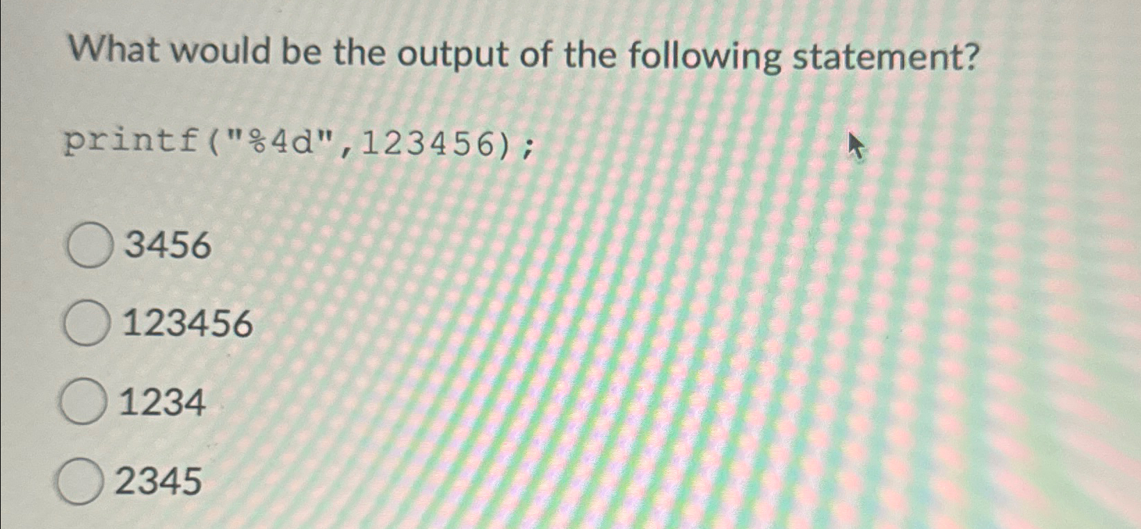 What would be the output of the following