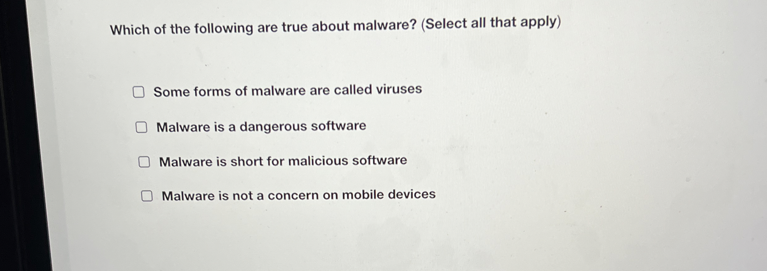 Which of the following are true about malware? (
