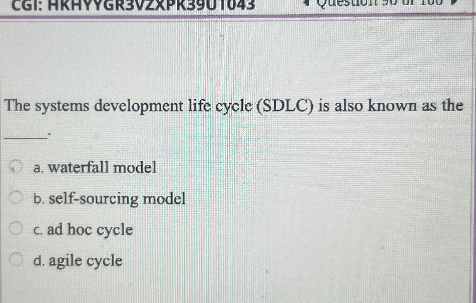 The systems development life cycle ( SDLC ) is