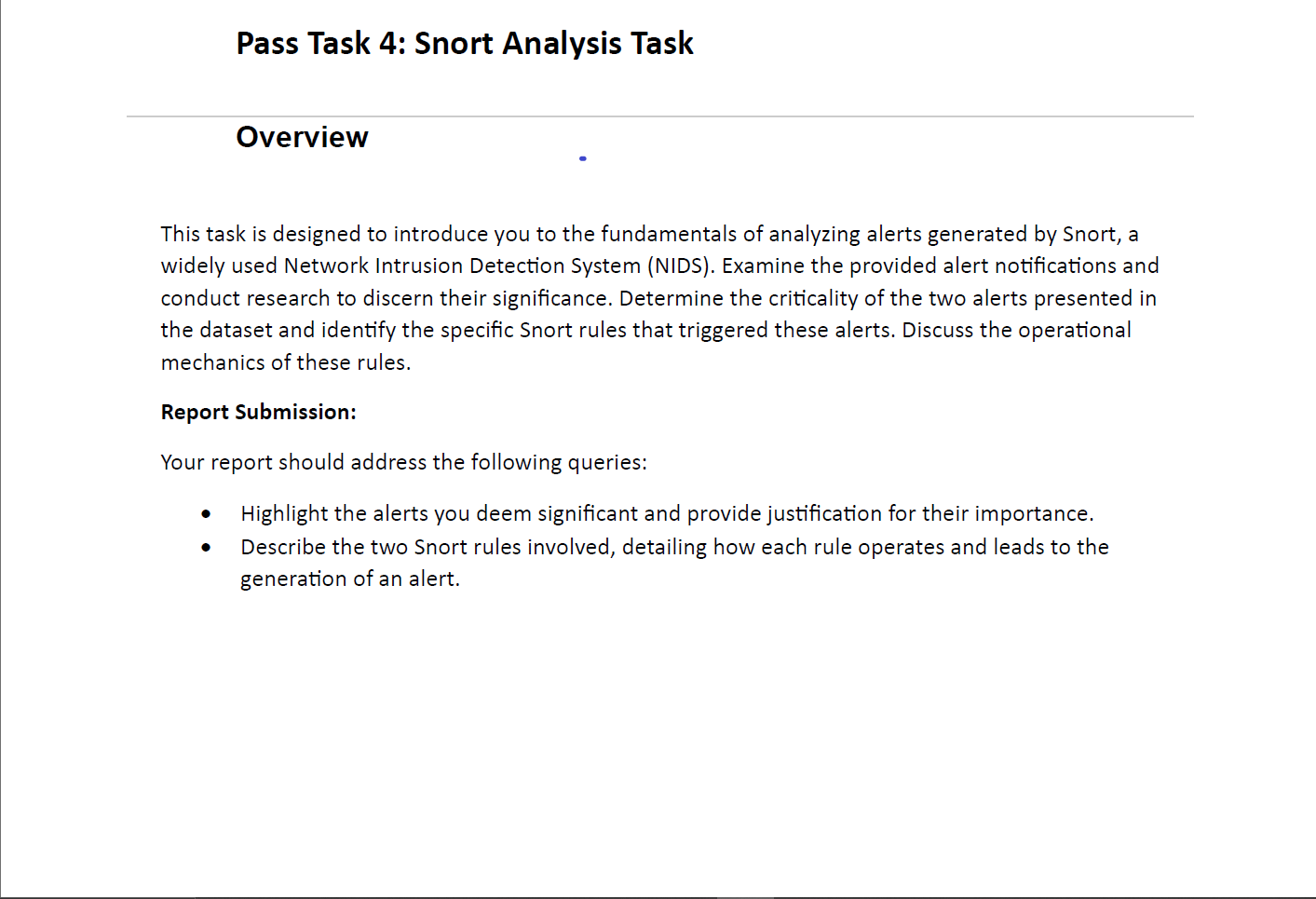 This task is designed to introduce you to the