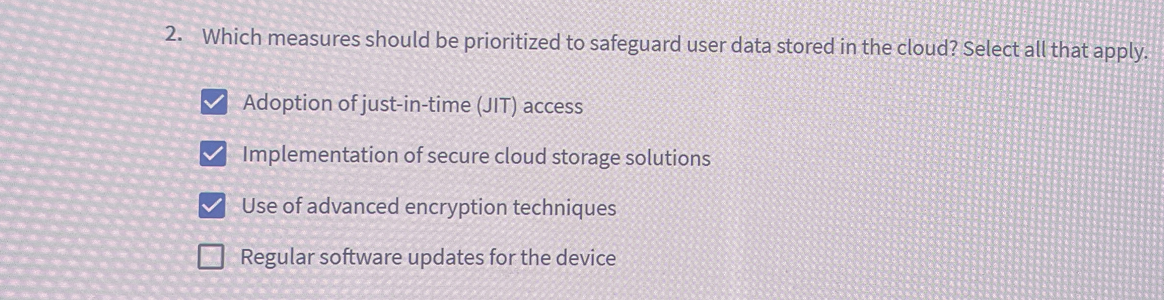 Which measures should be prioritized to safeguard