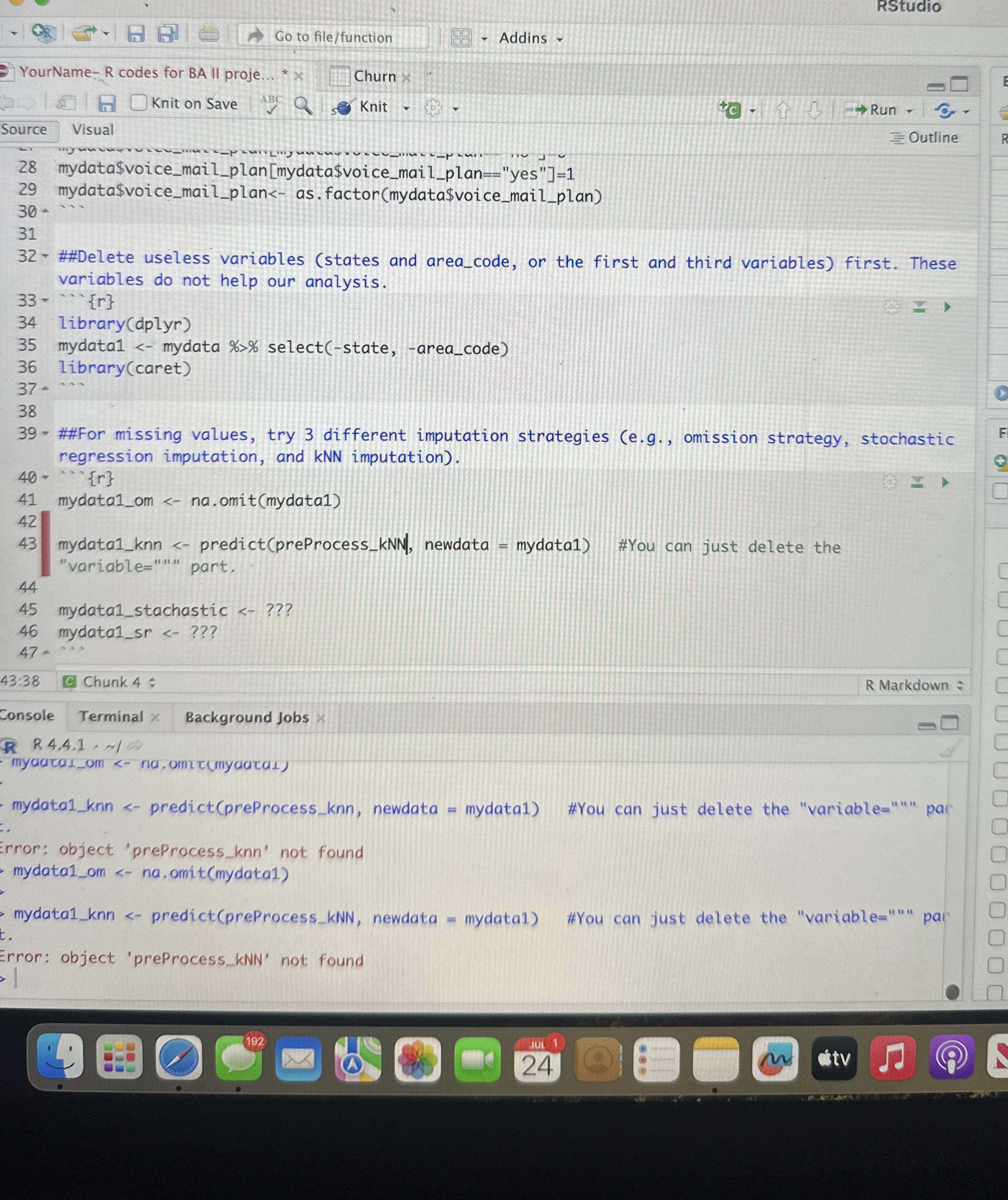RStudio Trouble with lines 4 0 - 4 7 Go to file /