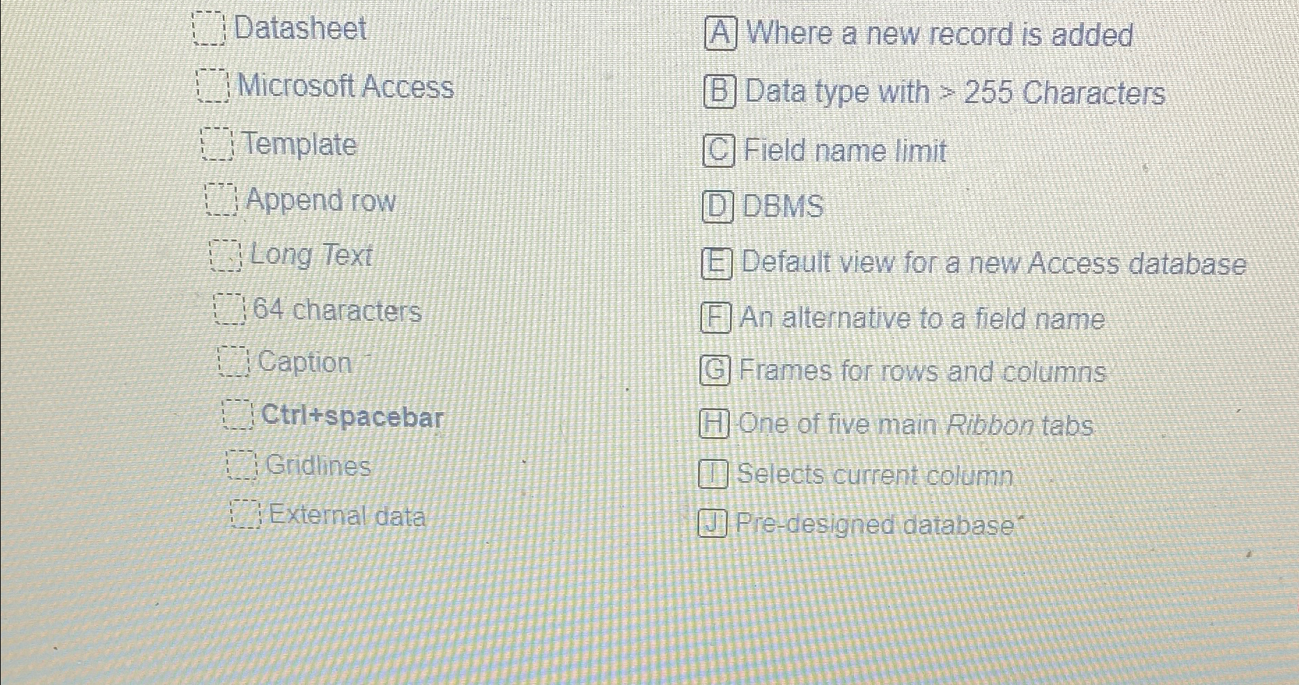 Datasheet Microsoft Access Template Append row