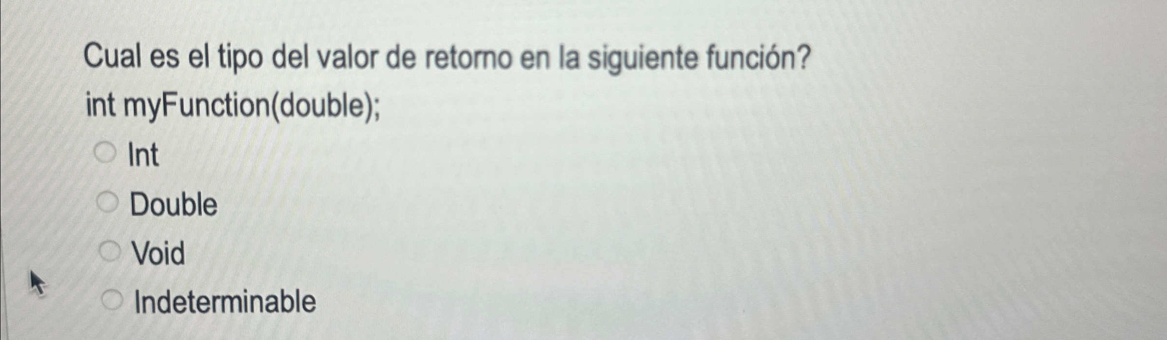Cual es el tipo del valor de retorno en la