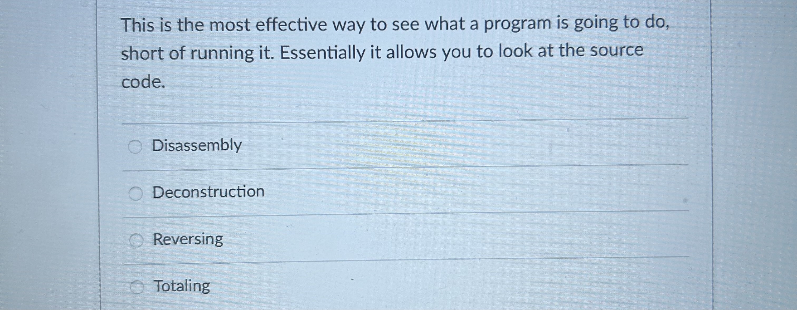 This is the most effective way to see what a