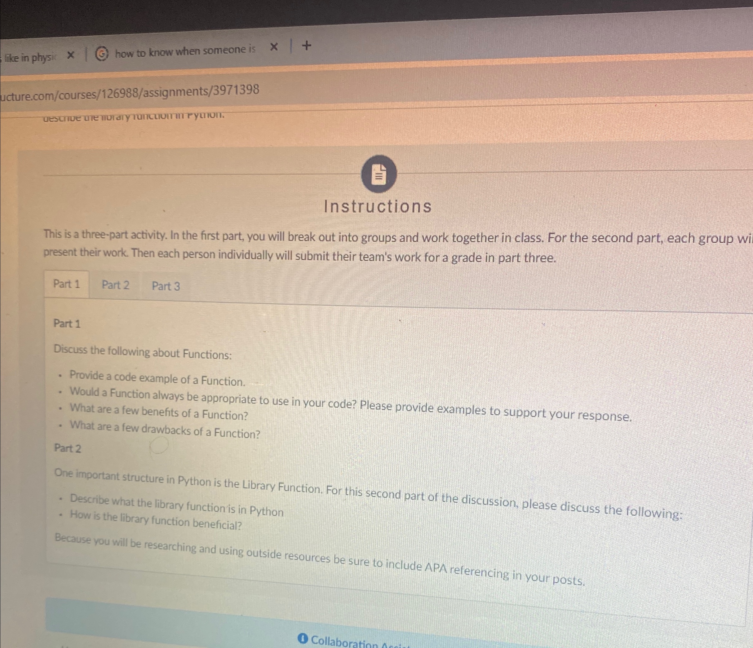 like in physit how to know when someone is