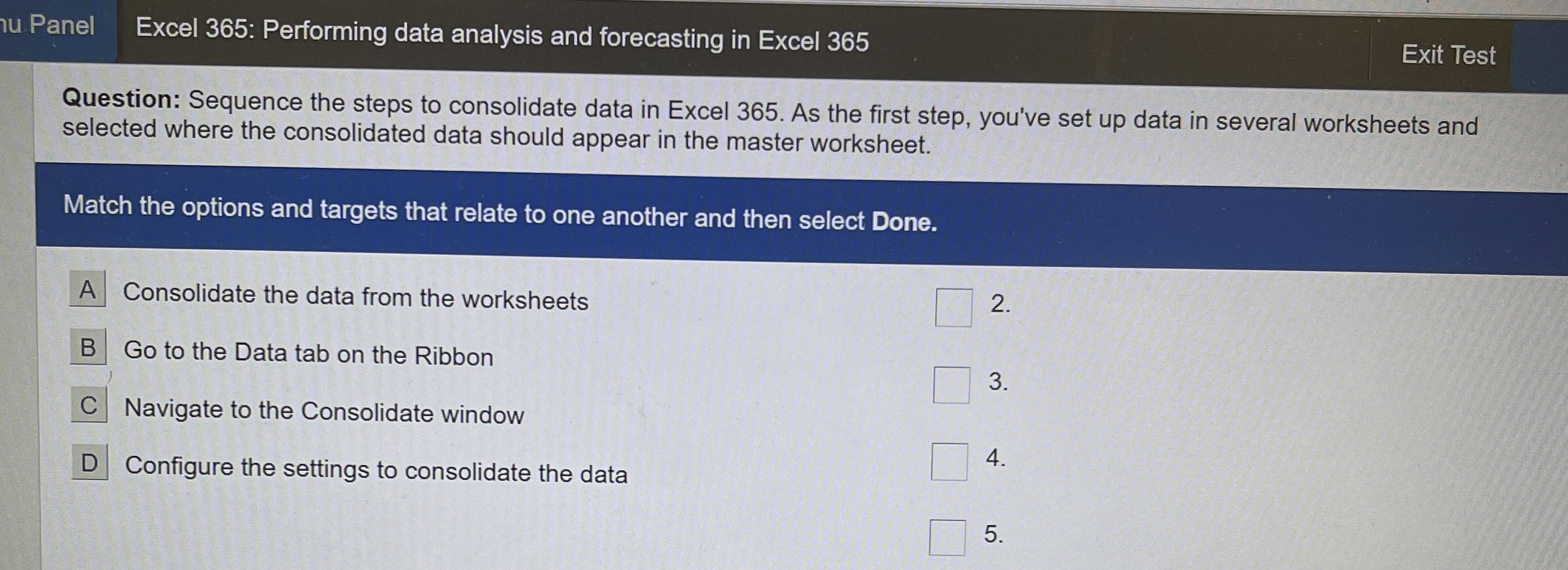 u . Panel Excel 3 6 5 : Performing data analysis