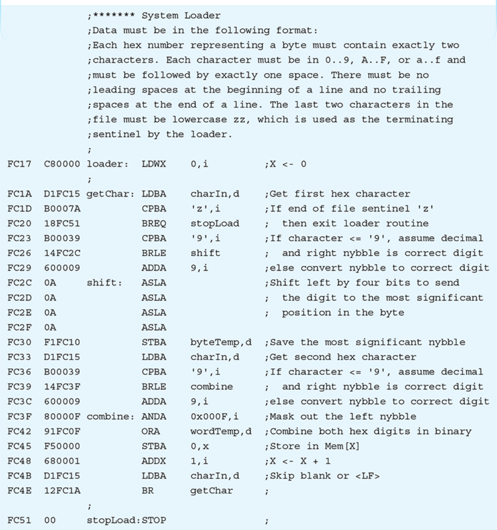 Assume that the loop from FC 1 A to FC 4 E is