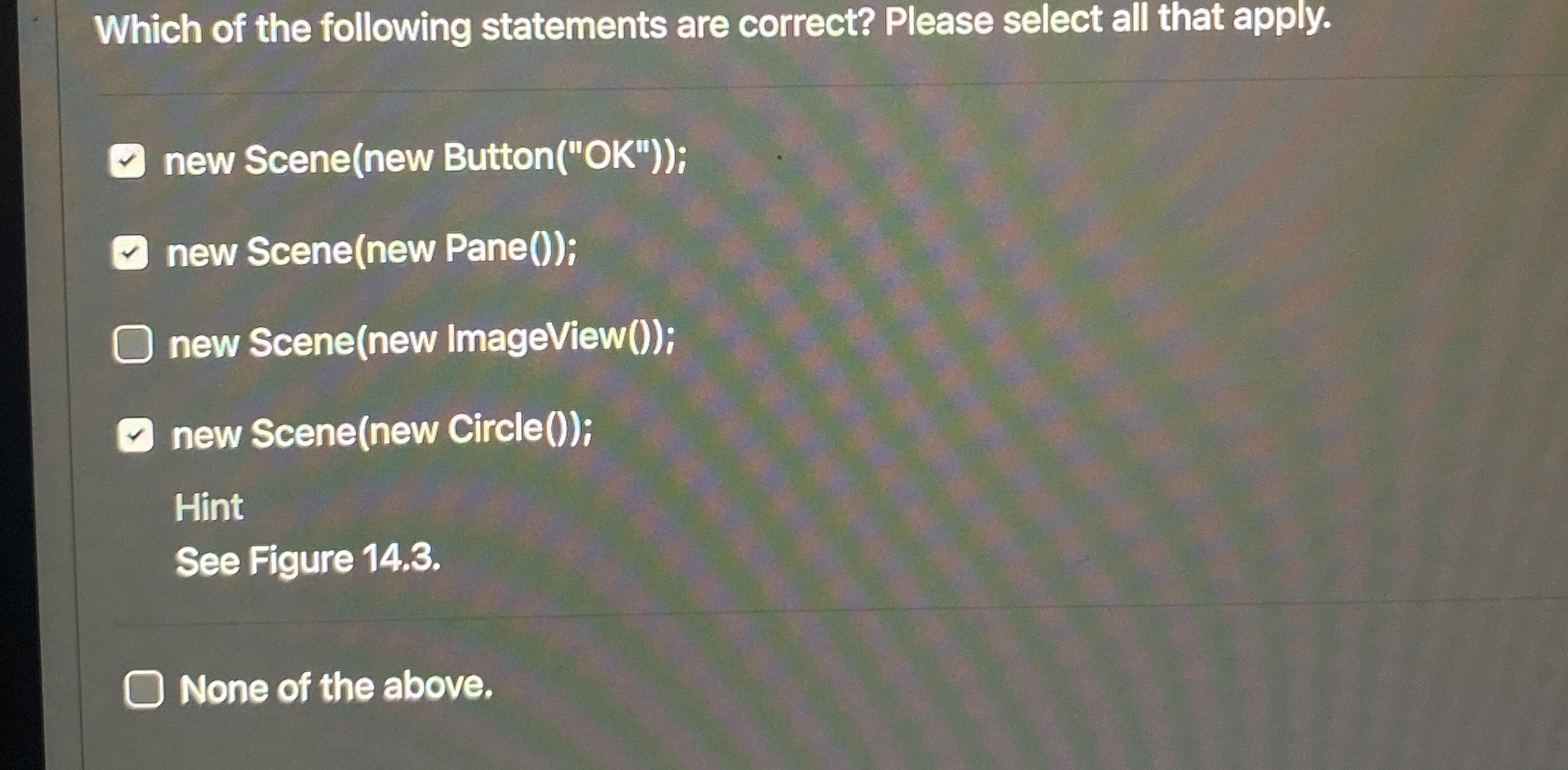 Which of the following statements are correct?