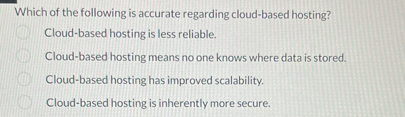 Which of the following is accurate regarding