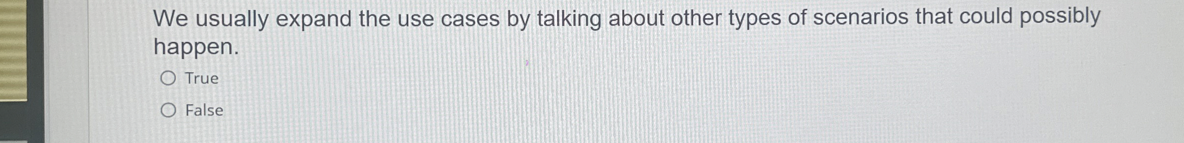 We usually expand the use cases by talking about