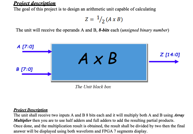 Proiect description The goal of this project is