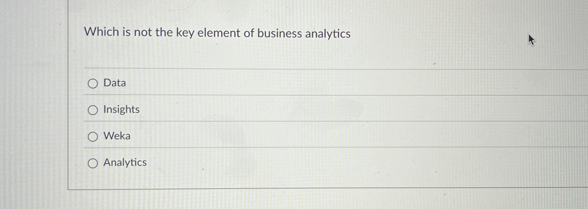 Which is not the key element of business