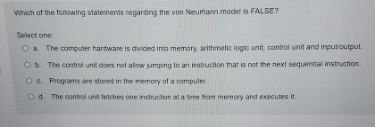 Which of the following statements regarding the