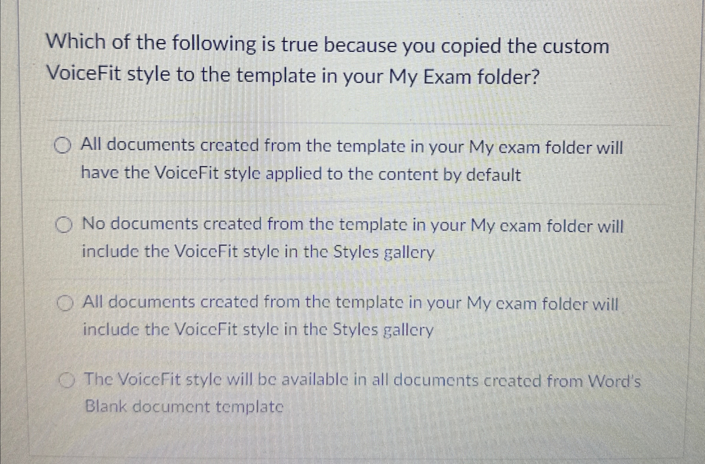 Which of the following is true because you copied