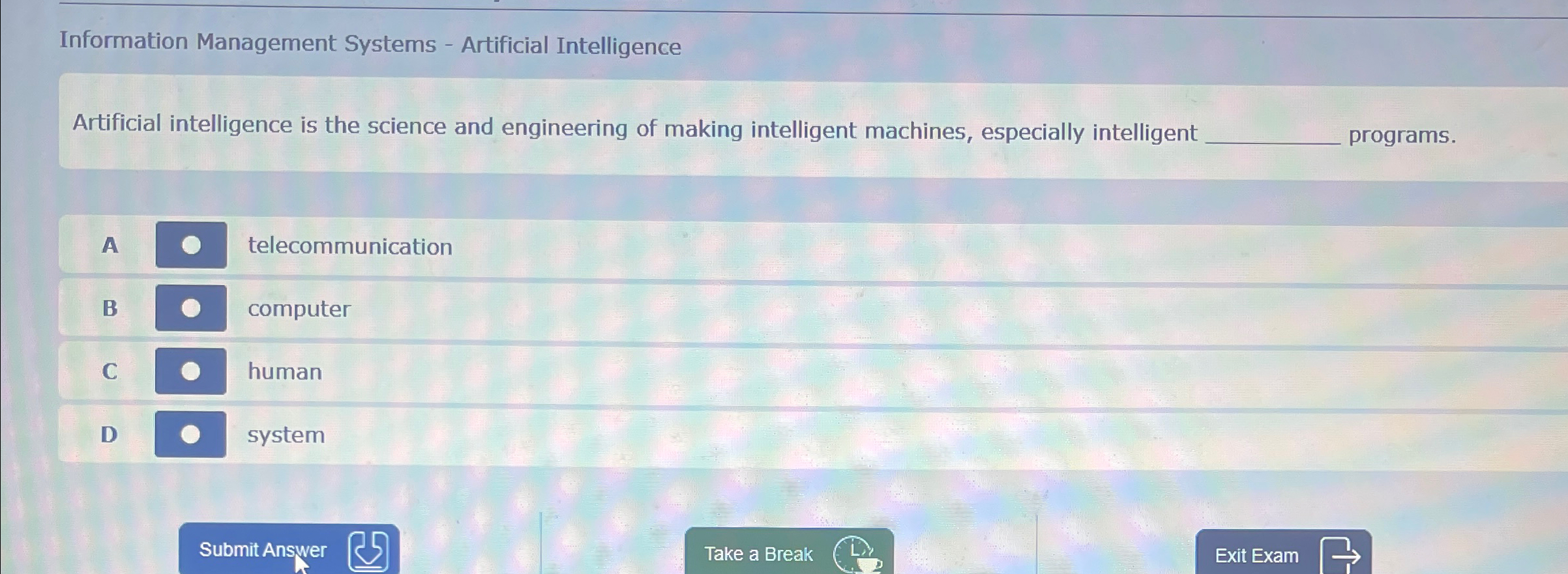 Information Management Systems - Artificial