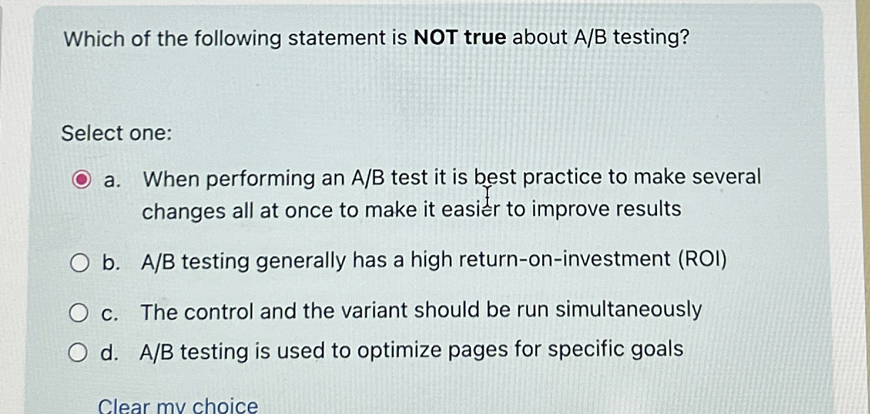 Which of the following statement is NOT true