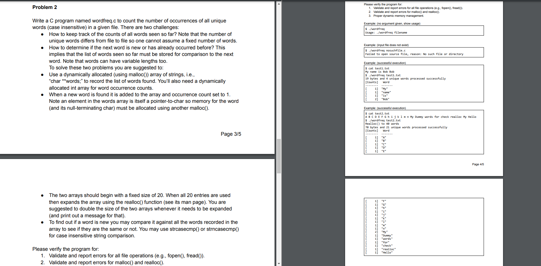 Problem 1 We are going to develop our own tar and