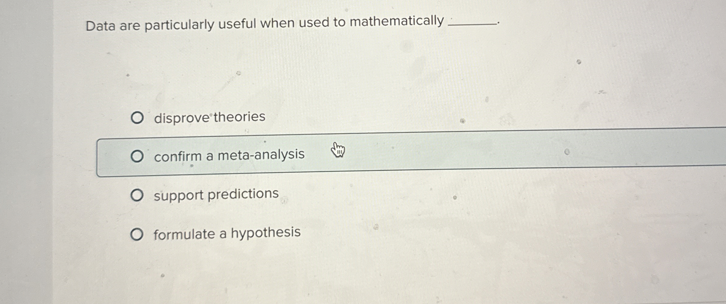Data are particularly useful when used to