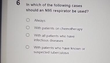 In which of the following cases should an N 9 5