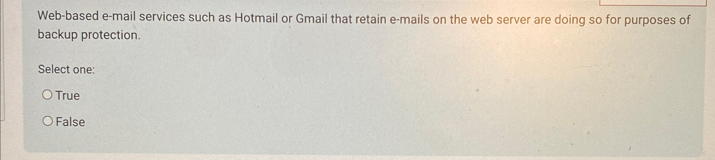 Web - based e - mail services such as Hotmail or