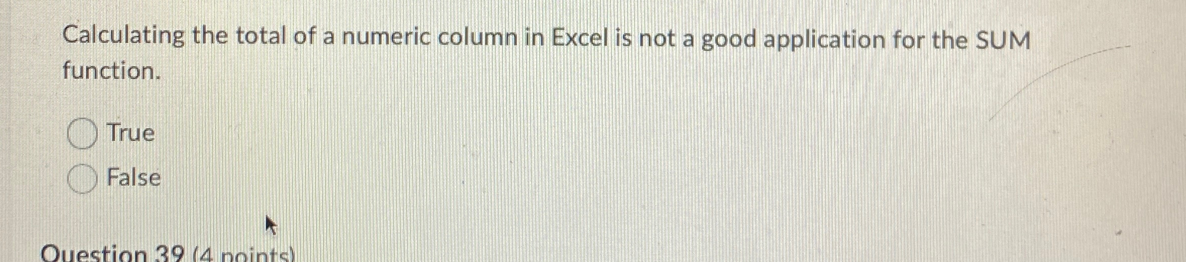 Calculating the total of a numeric column in