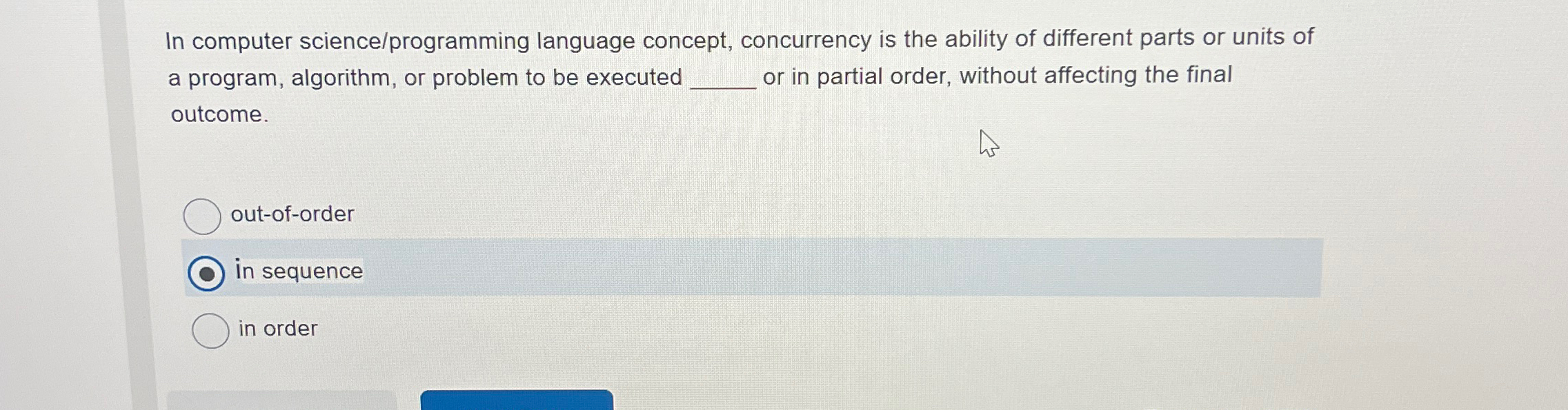 In computer science / programming language