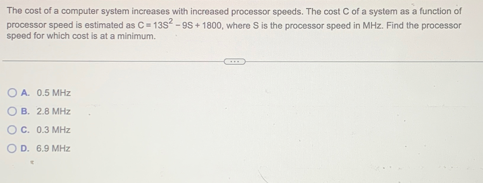 The cost of a computer system increases with