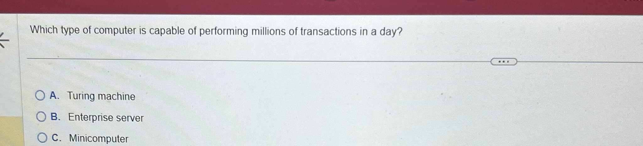 Which type of computer is capable of performing