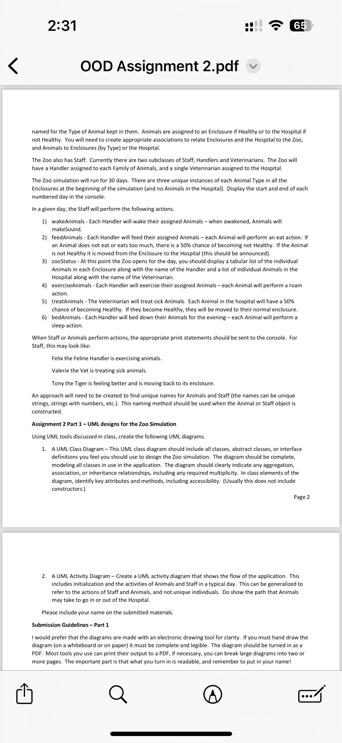 CPSC 6 1 1 9 Object Oriented Development Section