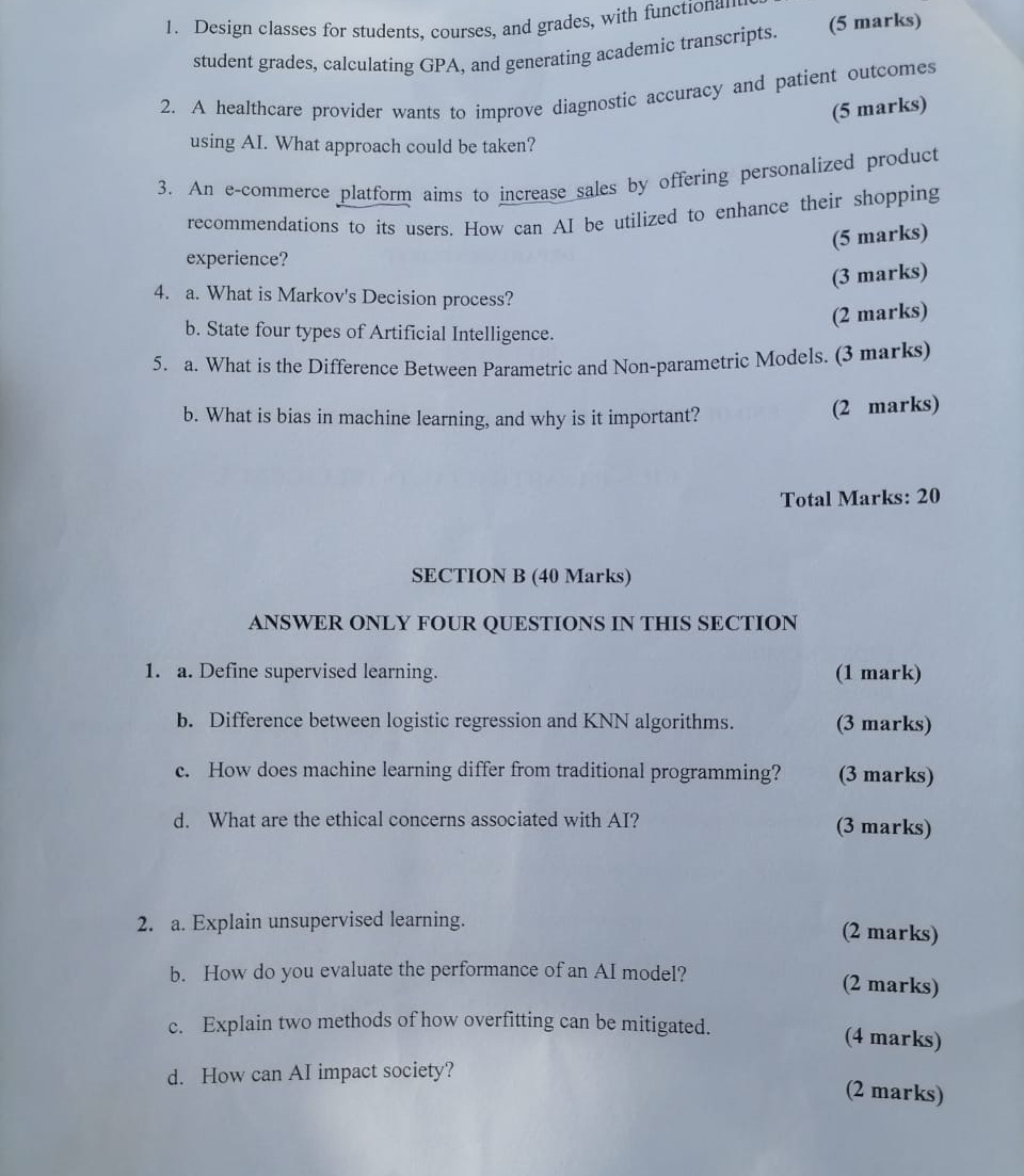 Design classes for students, courses, and grades,