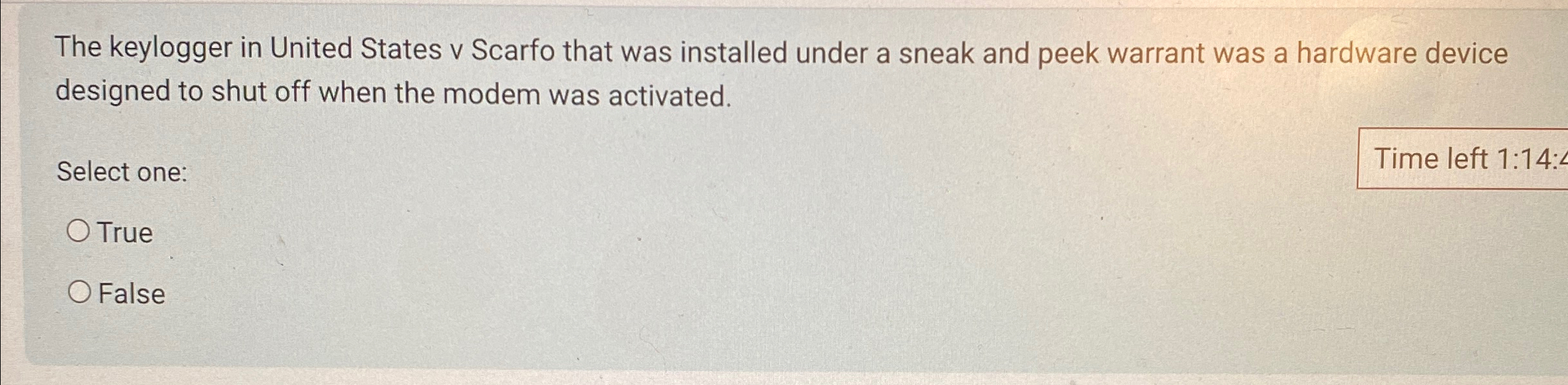 The keylogger in United States v Scarfo that was