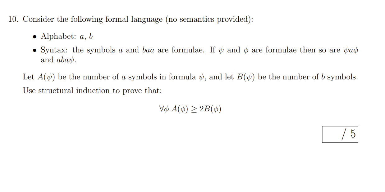 Consider the following formal language ( no