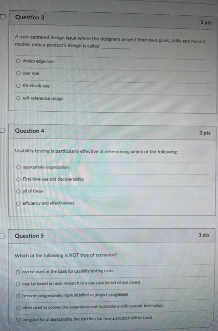 A user - centered design issue where the