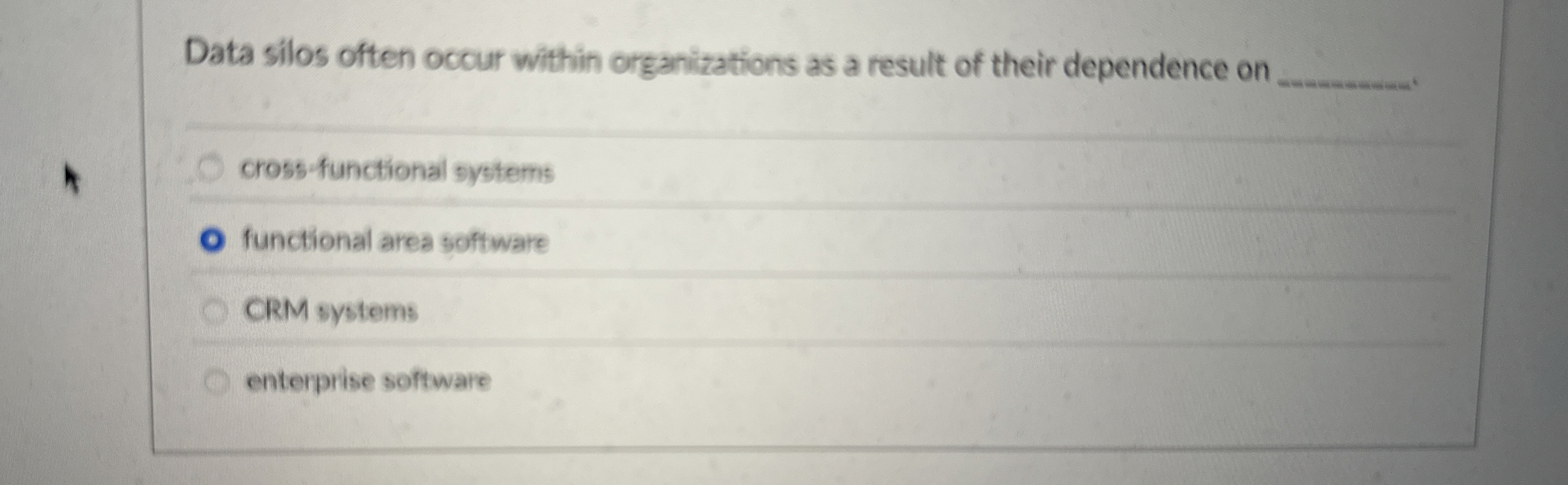 Data silos often occur within organizations as a
