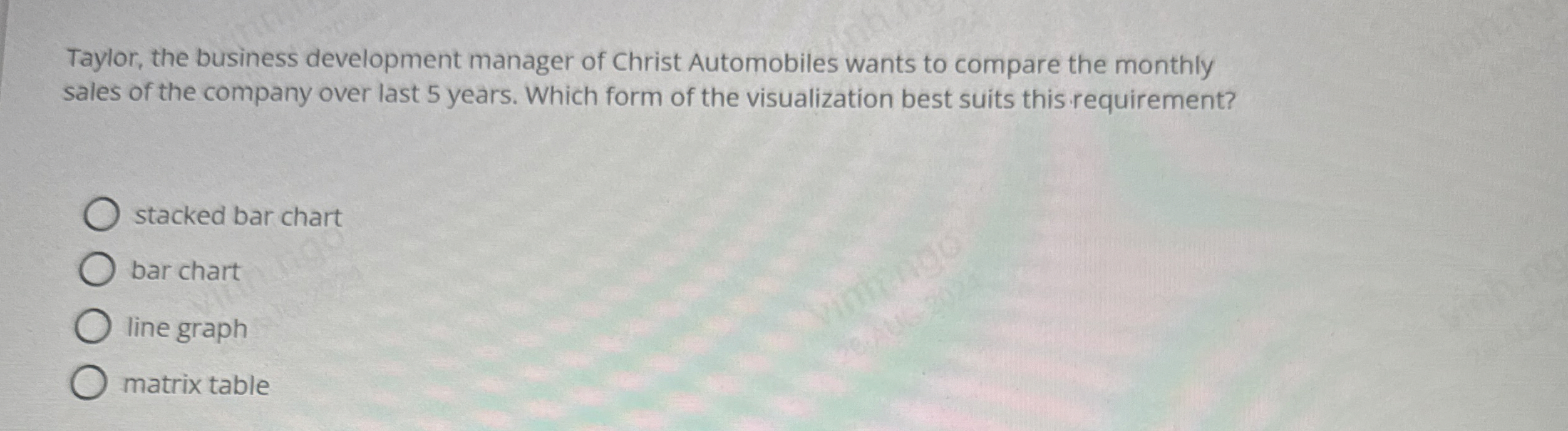 Taylor, the business development manager of