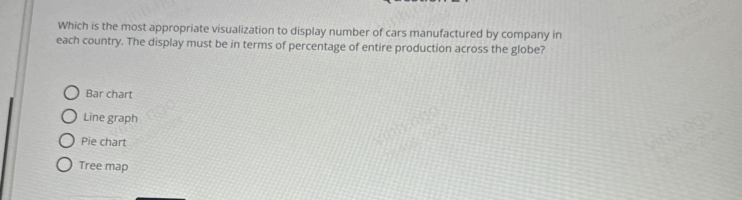 Which is the most appropriate visualization to