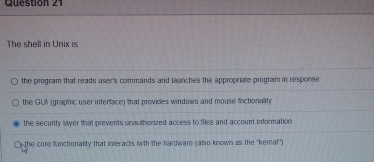 The shell in Unix is the poogram that reads