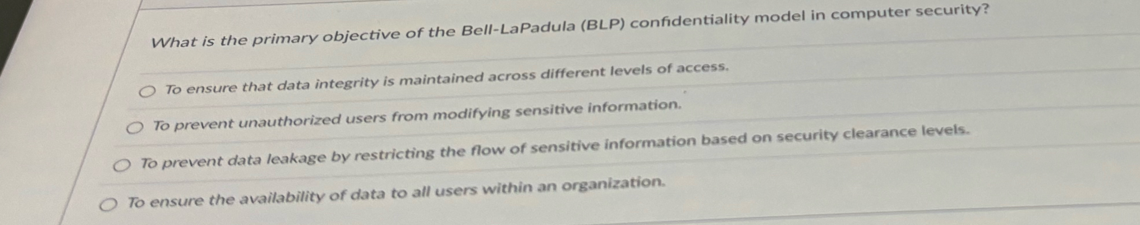 What is the primary objective of the Bell -