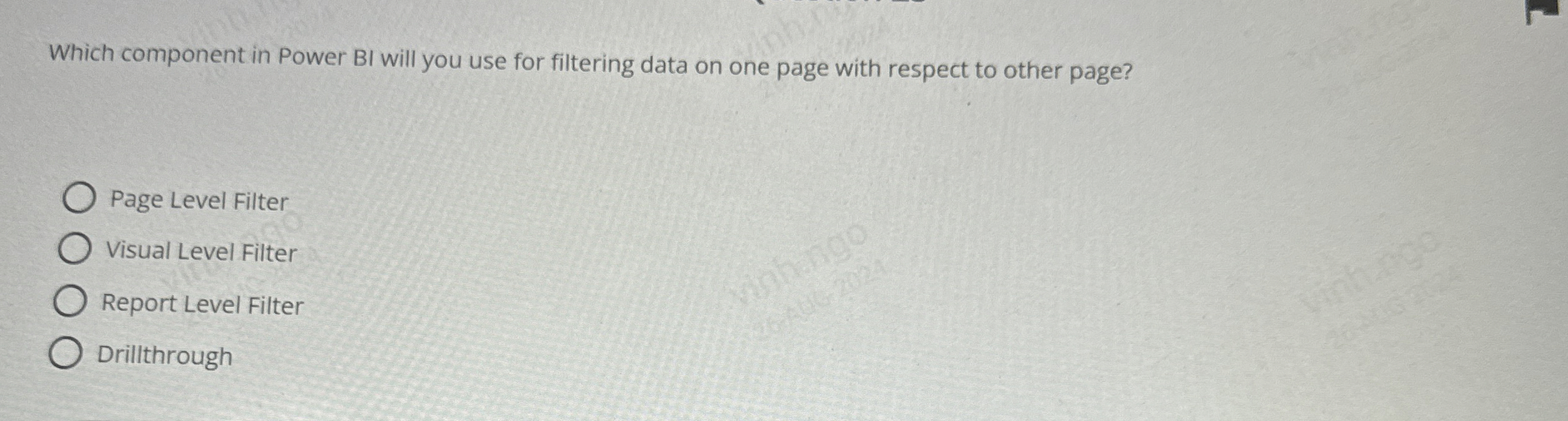 Which component in Power BI will you use for