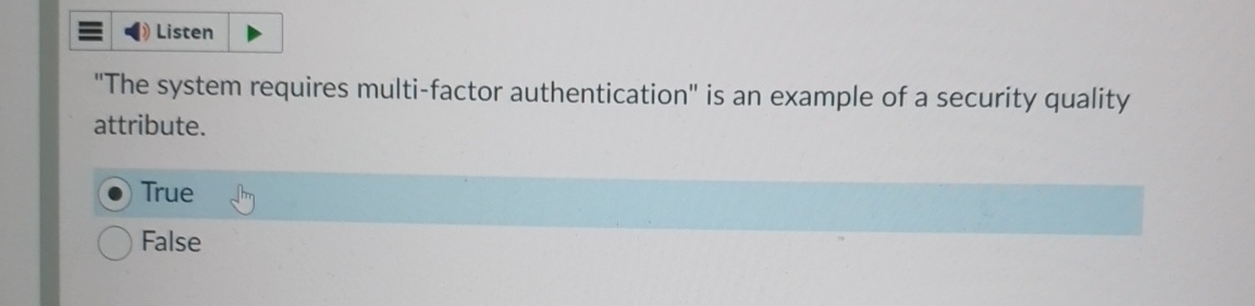 Listen "The system requires multi - factor