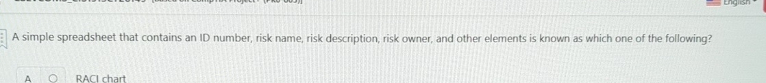 A simple spreadsheet that contains an ID number,