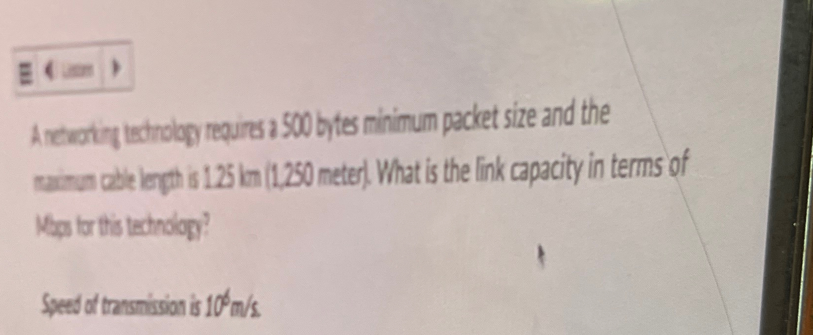 speed of transMission is 1 0 6 m s