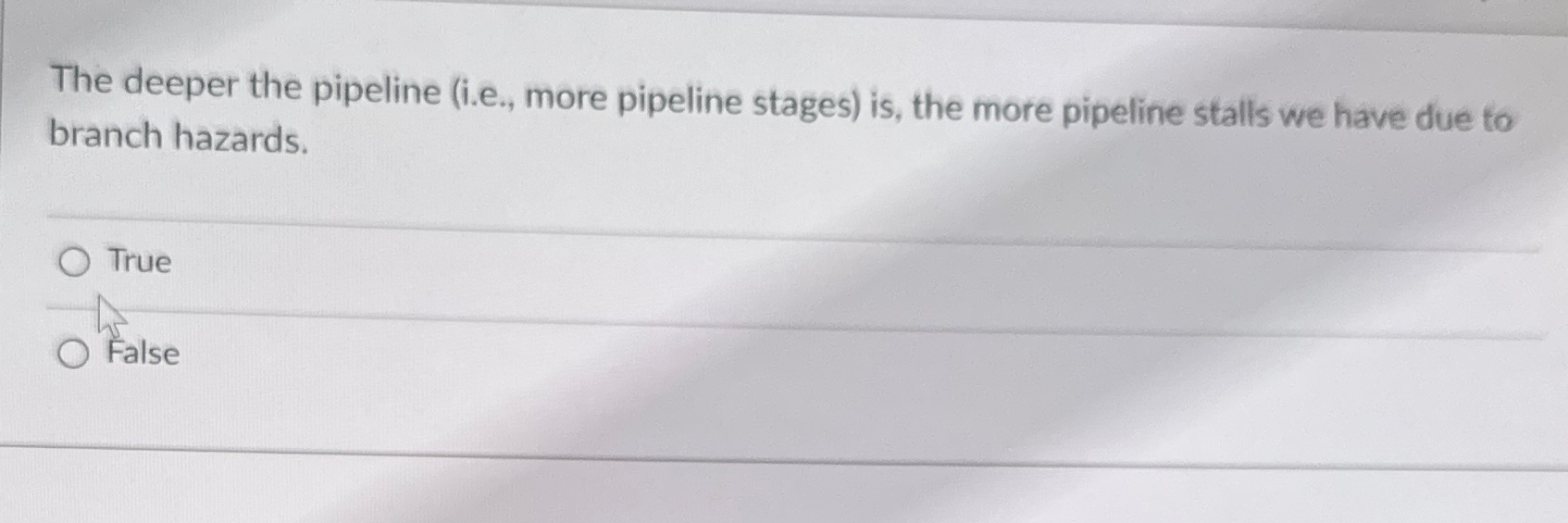 The deeper the pipeline ( i . e . , more pipeline