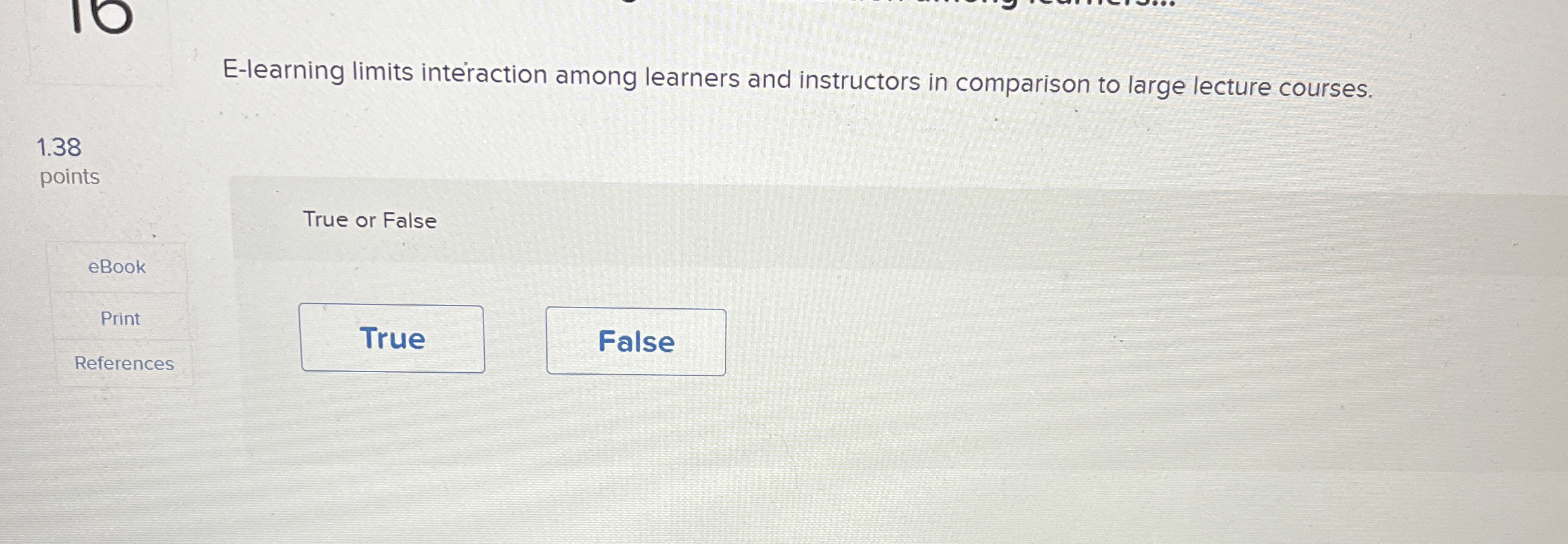 E - learning limits interaction among learners